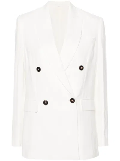BRUNELLO CUCINELLI BRUNELLO CUCINELLI WOMEN DOUBLE-BREASTED BLAZER