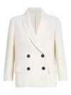Brunello Cucinelli Women Double-breasted Jacket In White