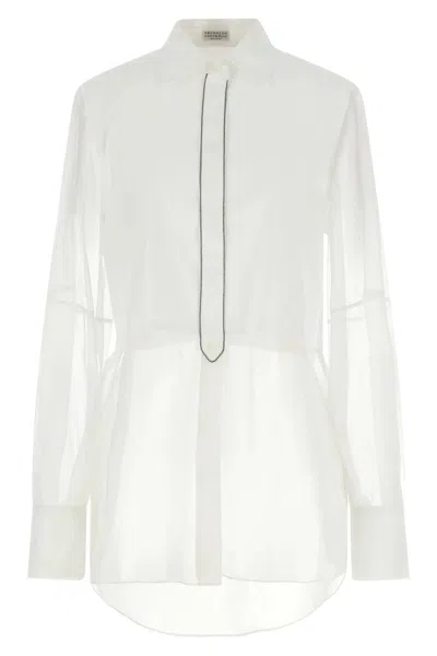 BRUNELLO CUCINELLI BRUNELLO CUCINELLI WOMEN DOUBLE LAYER SHIRT