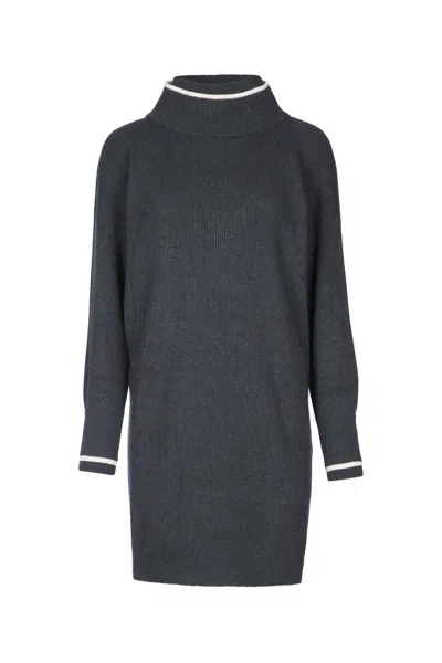 Brunello Cucinelli Women Dress In Blue