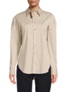 Brunello Cucinelli Monili-detail Cotton-blend Shirt In Beige
