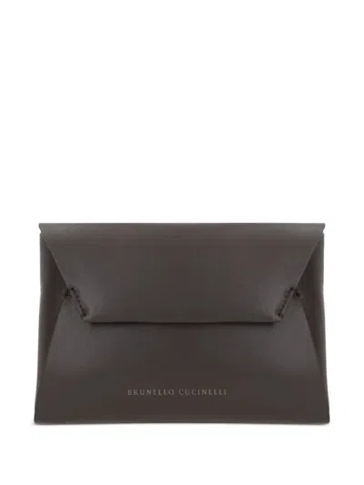 Brunello Cucinelli Women Duo Clutch In Leather