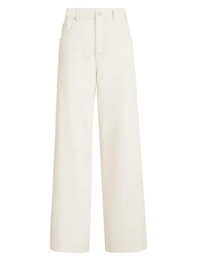 Brunello Cucinelli Embellished Straight-leg Jeans In Neutral
