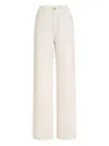 Brunello Cucinelli Cotton-wool Barrel Cuff Wide-leg Jeans In Multi