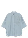 Brunello Cucinelli Women's Embroidered Cotton Shirt