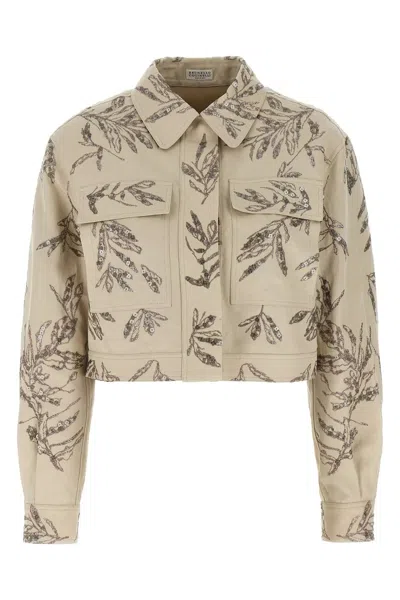 BRUNELLO CUCINELLI BRUNELLO CUCINELLI WOMEN EMBROIDERED JACKET