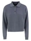 Brunello Cucinelli English Rib Cotton Polo-style Jersey With Jewellery