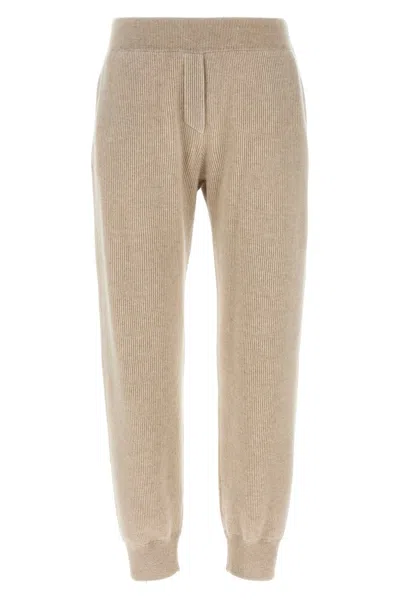 BRUNELLO CUCINELLI BRUNELLO CUCINELLI WOMEN ENGLISH RIBBED TROUSERS