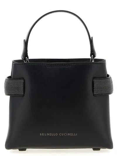 Brunello Cucinelli Women 'essence' Small Handbag In Black