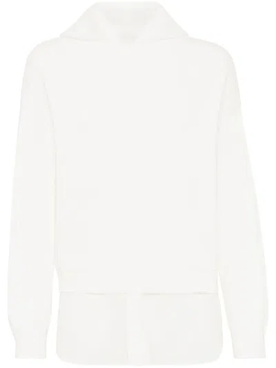Brunello Cucinelli Women Faux Layered Sweatshirt With Monili
