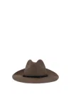 Brunello Cucinelli Women Fedora In Hemp And Techno Cotton