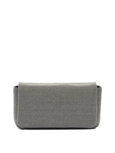 BRUNELLO CUCINELLI BRUNELLO CUCINELLI WOMEN "FLAP PRECIOUS" CROSSBODY BAG