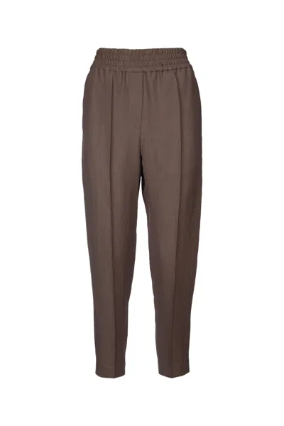Brunello Cucinelli Women Fluid Linen Pull On In Multicolor