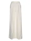 Brunello Cucinelli Elegant Wide-leg Trousers With Comfortable Elastic Waistband And Refined Finish