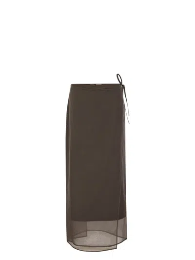 BRUNELLO CUCINELLI WOMEN'S FLUID SKIRT