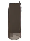 Brunello Cucinelli Cotton Blend Wrap-around Skirt