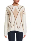 Brunello Cucinelli Women's Geometric Cashmere Sweater In Multi