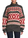 Brunello Cucinelli Women's Geometric Oversized Sweater In Multi