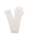 Brunello Cucinelli Paillette Elongated Nylon-blend Gloves