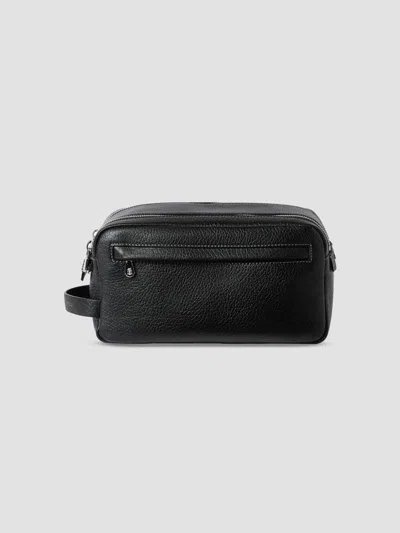 Brunello Cucinelli Women's Grained Calfskin Beauty Case With Double Zipper In Black