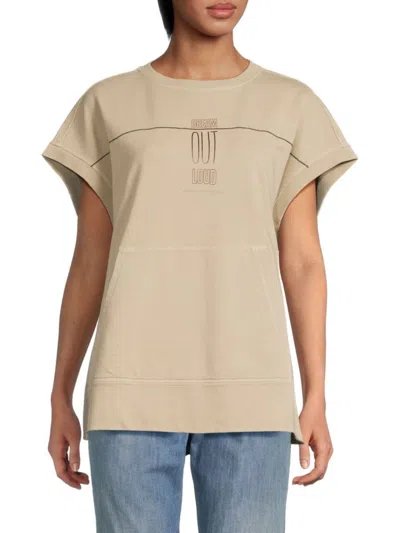 Brunello Cucinelli Women's Graphic Cotton T-shirt