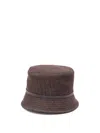 Brunello Cucinelli Cotton Bucket Hat Contrast Band In Brown