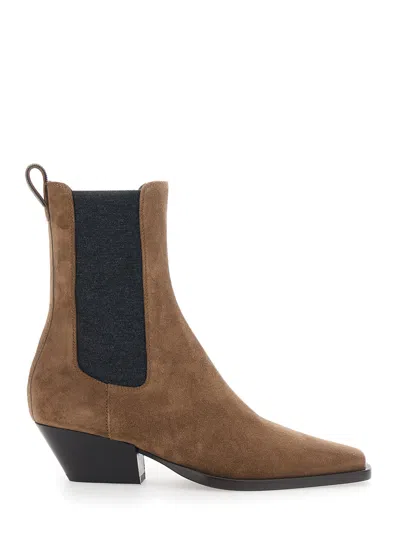 Brunello Cucinelli Women's Heeled Ankle Boots In Multi