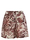 Brunello Cucinelli Elastic Waist Shorts In Red