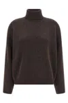 Brunello Cucinelli High Neck Sweater Sweaters And Cardigans Brown In Brown