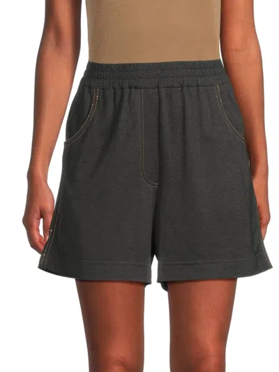 Brunello Cucinelli Women's High-rise Bermuda Shorts In Gray