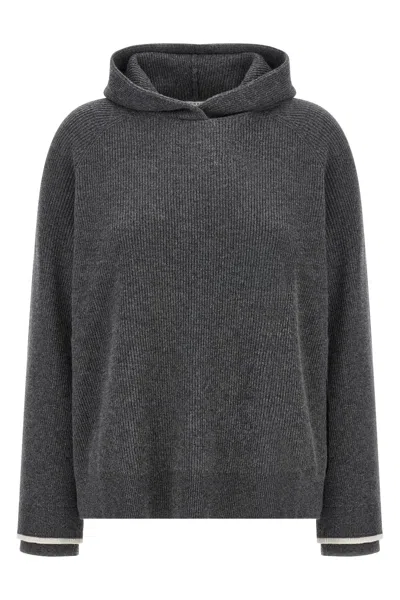 BRUNELLO CUCINELLI BRUNELLO CUCINELLI WOMEN HOODED SWEATER