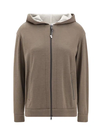 Brunello Cucinelli Women Hoodie In Multicolor