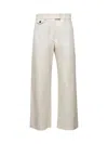 Brunello Cucinelli Ivory Cover Chino Crop Trousers In Neutral