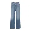 Brunello Cucinelli Women Contemporary Loose Jeans With Monile In Blue