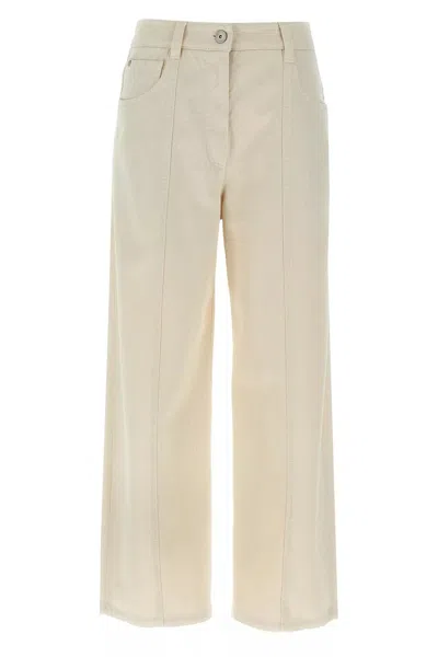 Brunello Cucinelli Women Jeans Monile In White