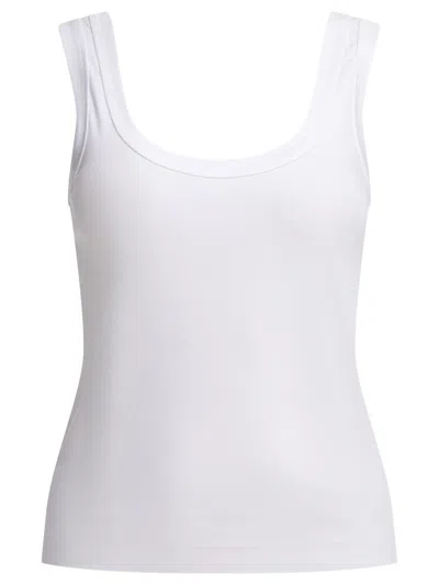 Brunello Cucinelli Women Jersey Tank Top With Jewel In White