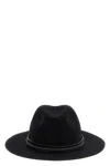 Brunello Cucinelli Leather Hat Featuring Jewel Embellishment In Gray