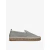 BRUNELLO CUCINELLI BRUNELLO CUCINELLI WOMEN'S KHAKI WOVEN SUEDE ESPADRILLES