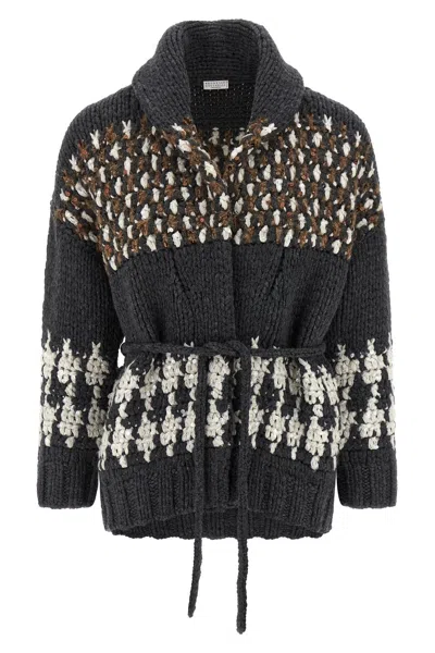 Brunello Cucinelli Women Knit Cardigan In Multi