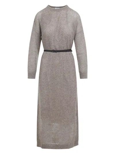 BRUNELLO CUCINELLI WOMEN'S KNIT LONG DRESS