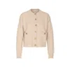 Brunello Cucinelli Crewneck Knitwear Cardigan Front Pockets In Neutral