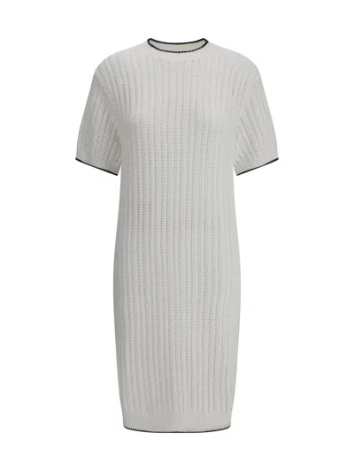 BRUNELLO CUCINELLI BRUNELLO CUCINELLI WOMEN KNITTED MIDI DRESS