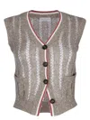 Brunello Cucinelli V-neck Sleeveless Knit Vest Design