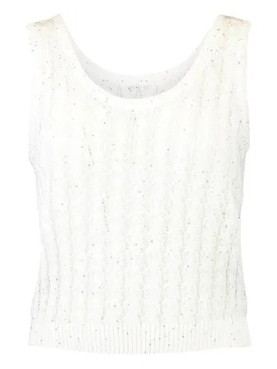Brunello Cucinelli Women Knitted Vest In White