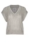 Brunello Cucinelli Knitted Vest In Multicolor