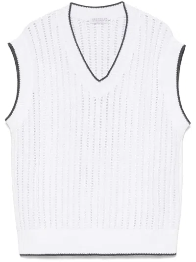 BRUNELLO CUCINELLI BRUNELLO CUCINELLI WOMEN KNITTED VEST