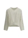 Brunello Cucinelli Lace-knit Sweater
