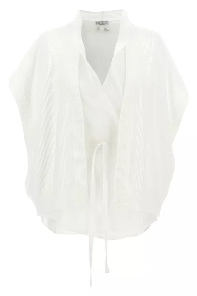 BRUNELLO CUCINELLI BRUNELLO CUCINELLI WOMEN LAYERED CARDIGAN