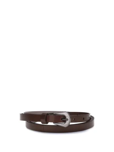 BRUNELLO CUCINELLI BRUNELLO CUCINELLI WOMEN LEATHER BELT