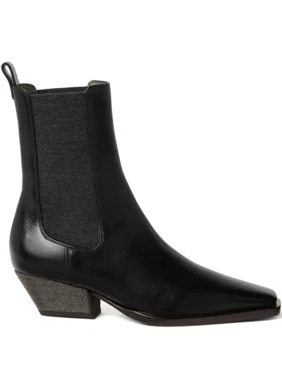 Brunello Cucinelli Women Leather Boots In Multi